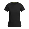 Mesh Raglan Női Póló (L, Black Opal)