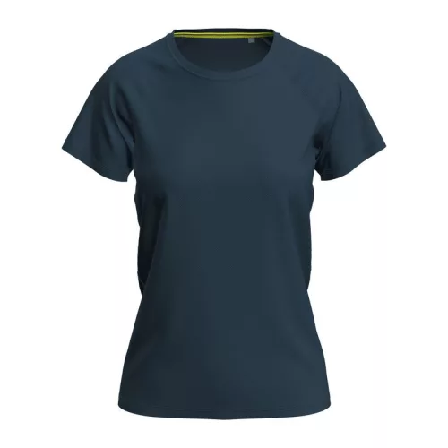 Mesh Raglan Női Póló (S, Marina Blue)