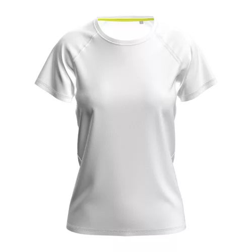 Mesh Raglan Női Póló (XS, White)