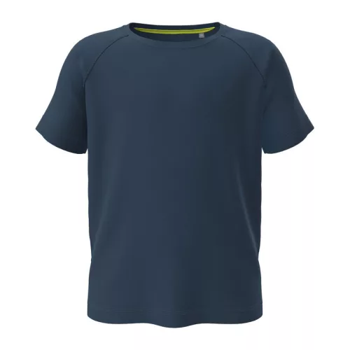 Mesh Raglan Gyerek Póló (5-6, Navy Blue)