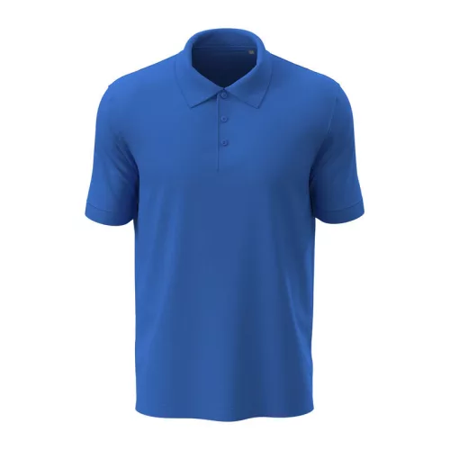 Lux Uniszex Galléros Póló (L, Bright Royal)