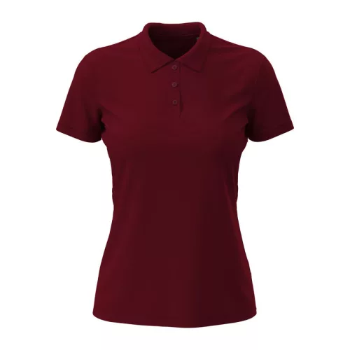Lux Női Galléros Póló (XL, Bordeaux)