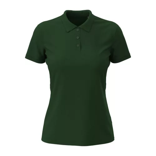 Lux Női Galléros Póló (XS, Bottle Green)