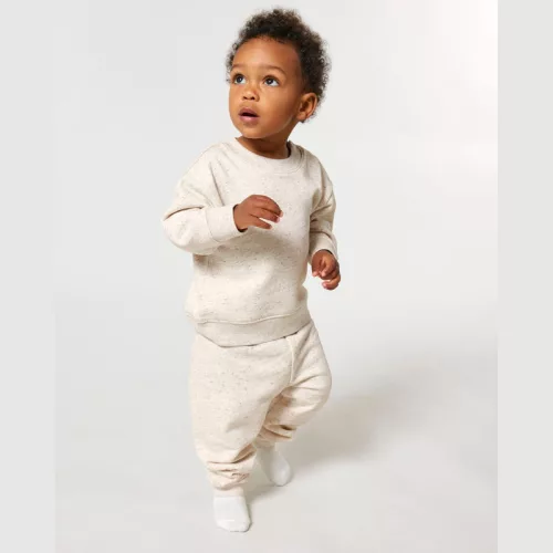 Baba melegítőnadrág (6-12 m/68-80cm, Eco Heather)