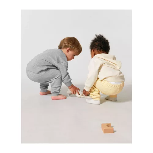 Baba melegítőnadrág (6-12 m/68-80cm, Heather Grey)
