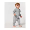 Baba melegítőnadrág (6-12 m/68-80cm, Heather Grey)