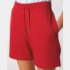 Trainer 2.0 uniszex jogger rövidnadrág (L, Red)