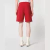 Trainer 2.0 uniszex jogger rövidnadrág (L, Red)
