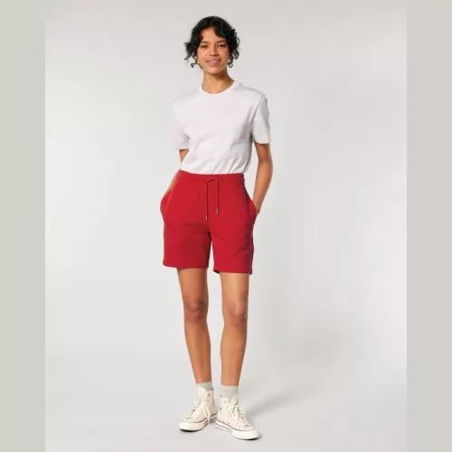 Trainer 2.0 uniszex jogger rövidnadrág (L, Red)