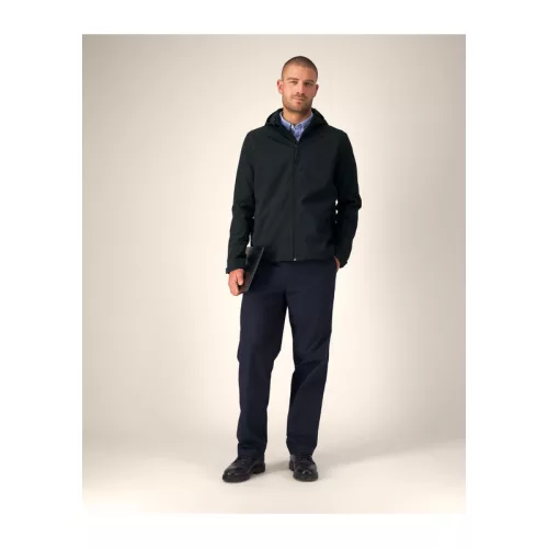 Stanley Discoverer férfi kapucnis softshell kabát (L, Black)