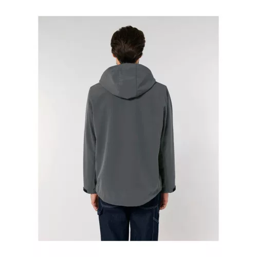 Stanley Discoverer férfi kapucnis softshell kabát (L, Anthracite)