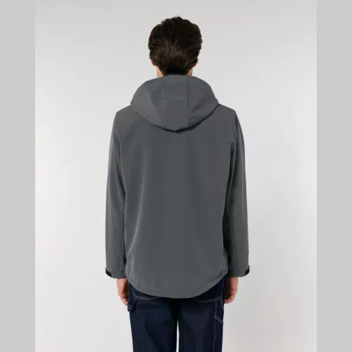 Stanley Discoverer férfi kapucnis softshell kabát (L, Anthracite)