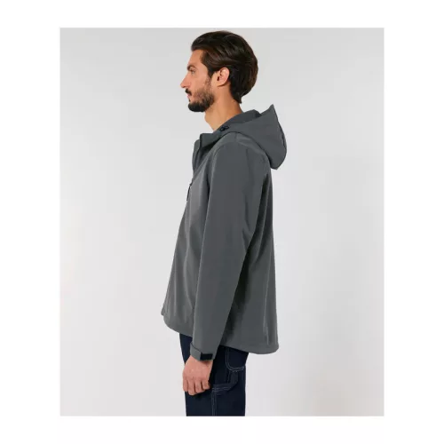 Stanley Discoverer férfi kapucnis softshell kabát (S, Anthracite)