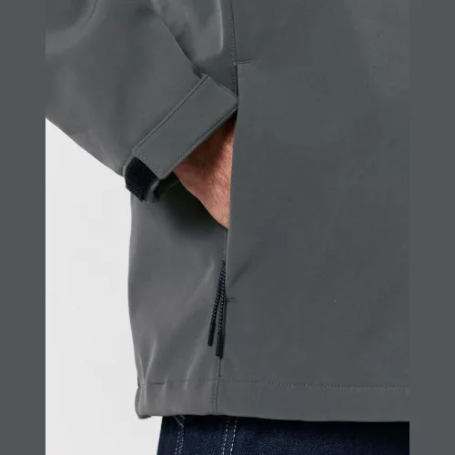Stanley Discoverer férfi kapucnis softshell kabát (2XL, Anthracite)