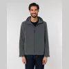 Stanley Discoverer férfi kapucnis softshell kabát (3XL, Anthracite)