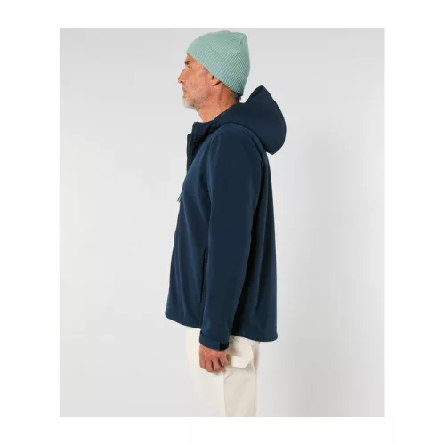 Stanley Discoverer férfi kapucnis softshell kabát (3XL, French Navy)