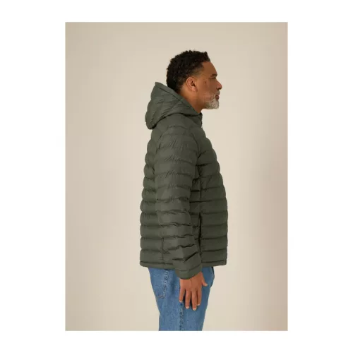 Férfi bélelt kabát (XL, Khaki)