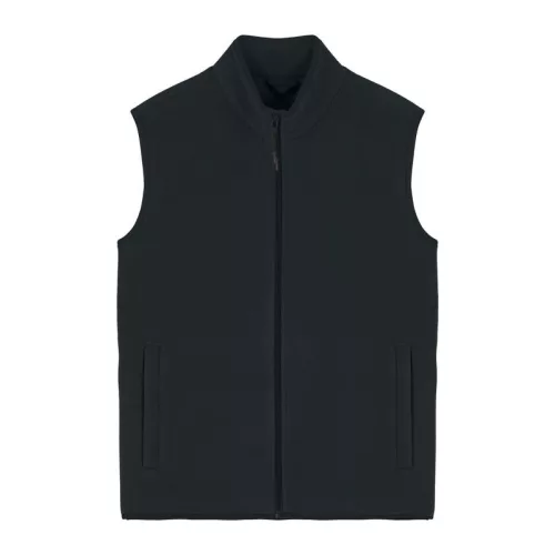 Stanley Quester férfi ujjatlan polár mellény (4XL, Black)