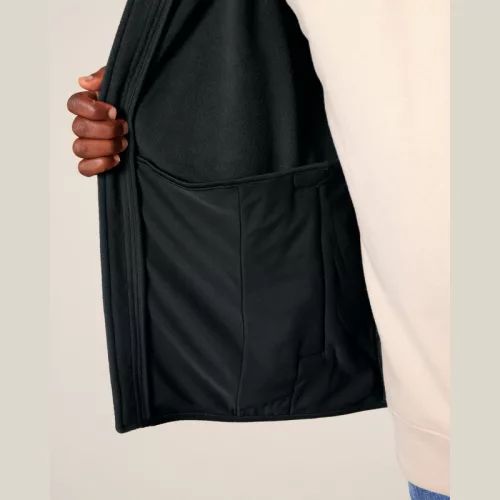 Stanley Quester férfi ujjatlan polár mellény (4XL, Black)