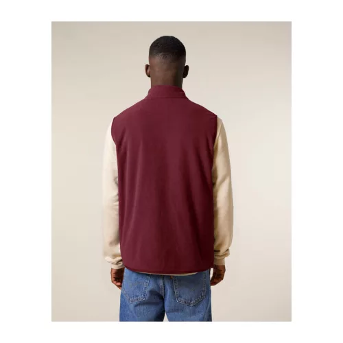 Stanley Quester férfi ujjatlan polár mellény (2XL, Burgundy)