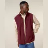 Stanley Quester férfi ujjatlan polár mellény (3XL, Burgundy)