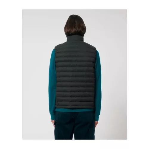 Stanley Climber gyapjúhatású férfi mellény (XL, Dark Heather Grey)