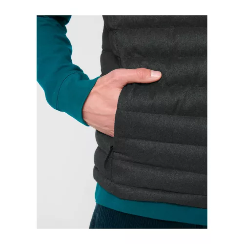 Stanley Climber gyapjúhatású férfi mellény (3XL, Dark Heather Grey)