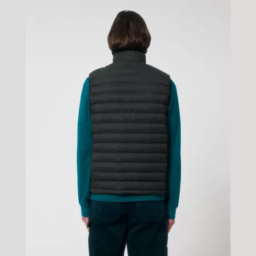 Stanley Climber gyapjúhatású férfi mellény (3XL, Dark Heather Grey)