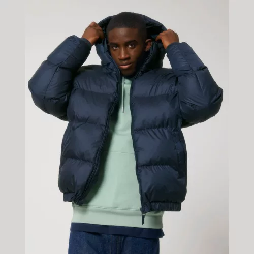 Puffer oversized pufi dzseki (2XL, French Navy)