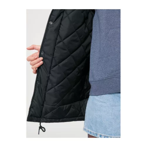 Padded Parker uniszex bélelt parker dzseki (L, Black)