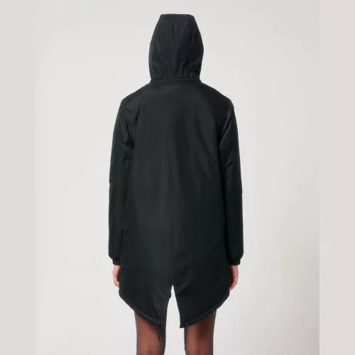 Padded Parker uniszex bélelt parker dzseki (M, Black)