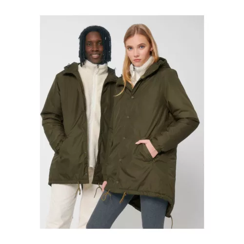 Padded Parker uniszex bélelt parker dzseki (XL, British Khaki)