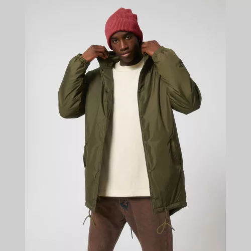 Padded Parker uniszex bélelt parker dzseki (XL, British Khaki)