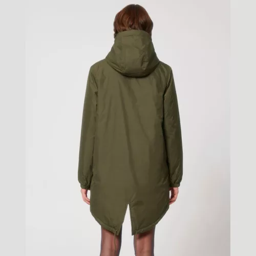 Padded Parker uniszex bélelt parker dzseki (2XS, British Khaki)