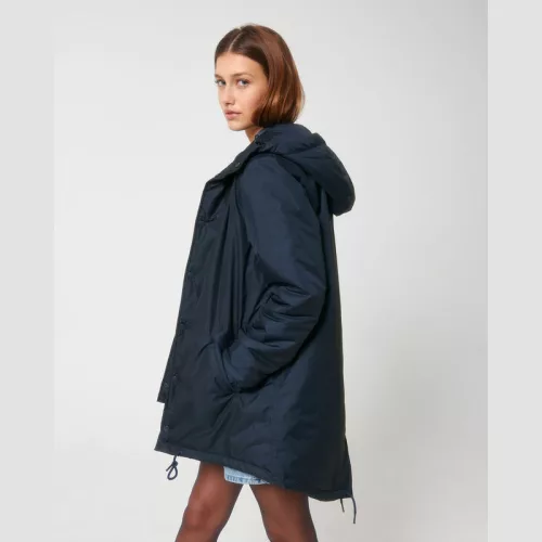 Padded Parker uniszex bélelt parker dzseki (L, French Navy)