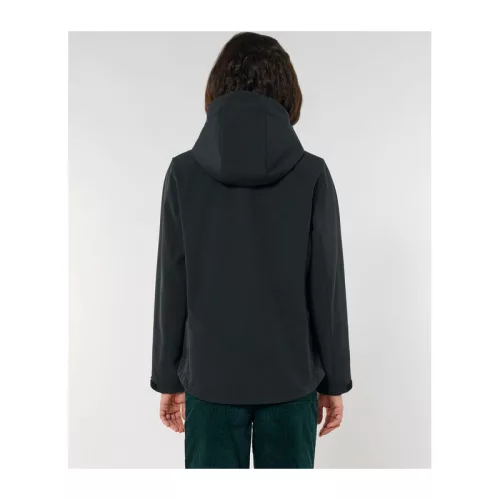 Stella Discoverer női kapucnis softshell kabát (M, Black)