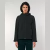 Stella Discoverer női kapucnis softshell kabát (M, Black)