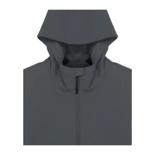 Stella Discoverer női kapucnis softshell kabát (M, Anthracite)