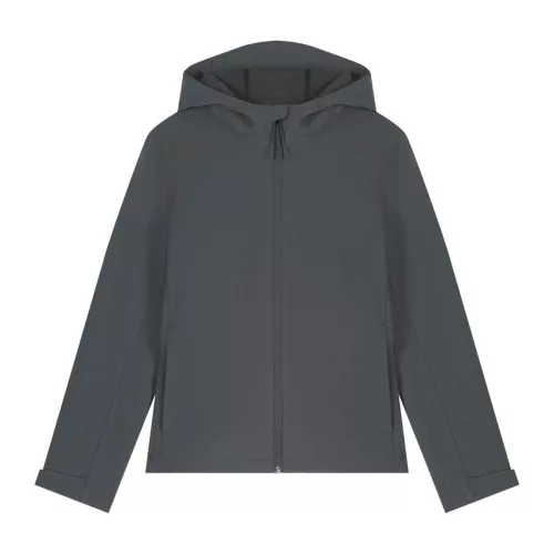 Stella Discoverer női kapucnis softshell kabát (XS, Anthracite)