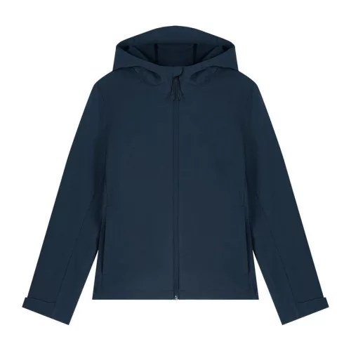Stella Discoverer női kapucnis softshell kabát (L, French Navy)