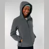 Stella Discoverer női kapucnis softshell kabát (M, French Navy)