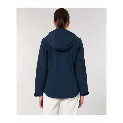 Stella Discoverer női kapucnis softshell kabát (2XL, French Navy)
