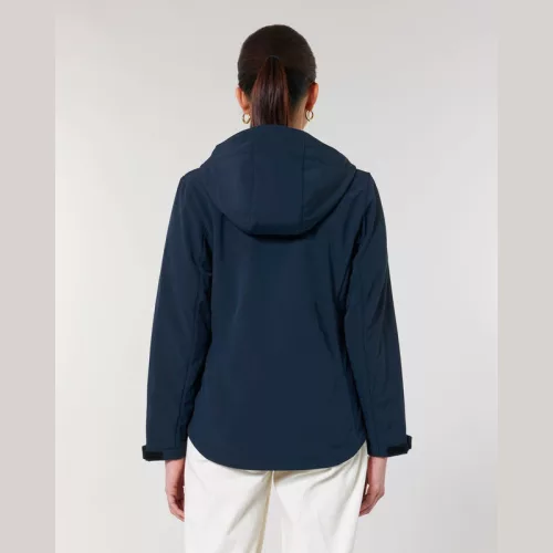 Stella Discoverer női kapucnis softshell kabát (2XL, French Navy)