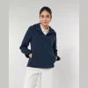 Stella Discoverer női kapucnis softshell kabát (XS, French Navy)