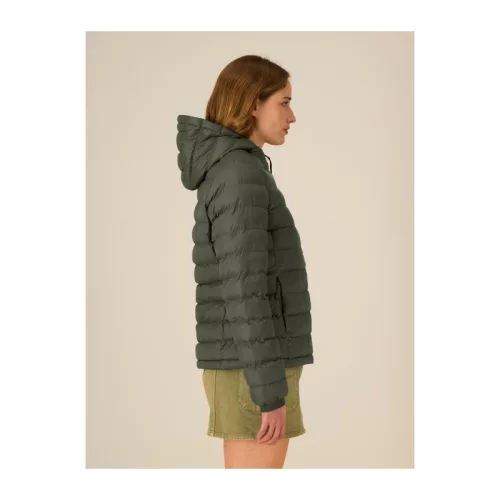 Női bélelt kabát (XL, Khaki)