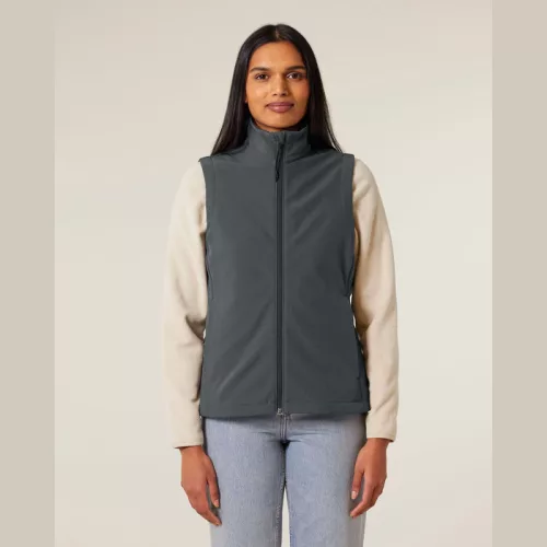 Stella Trail Blazer női ujjatlan softshell mellény (M, Anthracite)