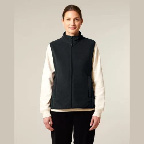 Stella Quester női ujjatlan polár mellény (XS, Black)