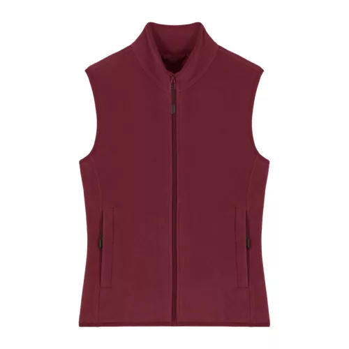 Stella Quester női ujjatlan polár mellény (XL, Burgundy)