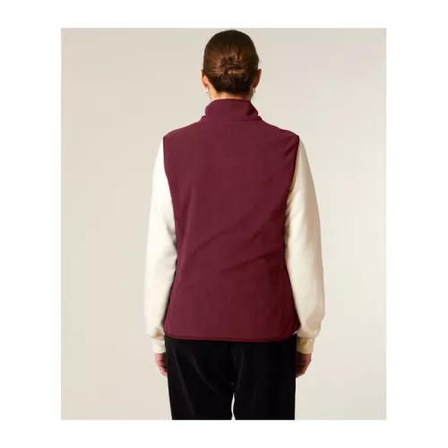 Stella Quester női ujjatlan polár mellény (XL, Burgundy)