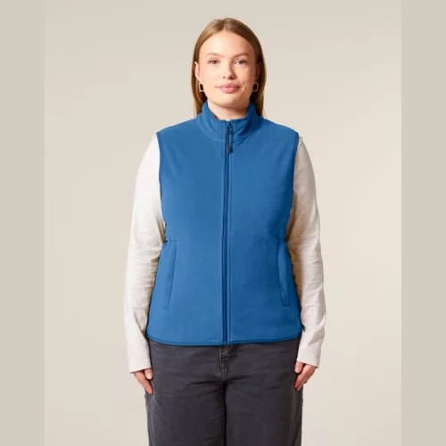 Stella Quester női ujjatlan polár mellény (XL, Mindful Blue)